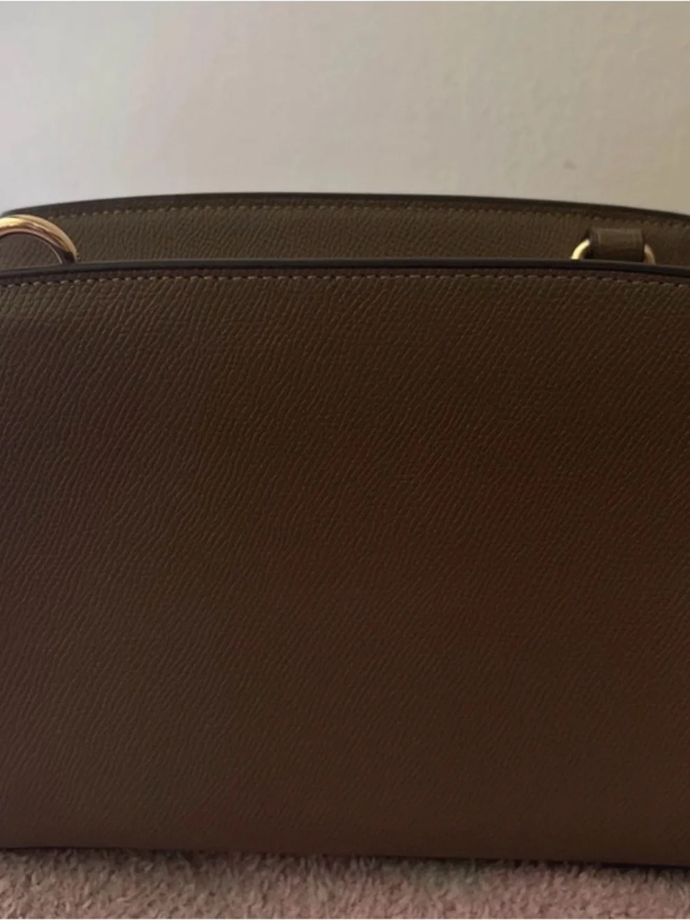 COACH Dark Stone Crossbody Bag with Gold Logo